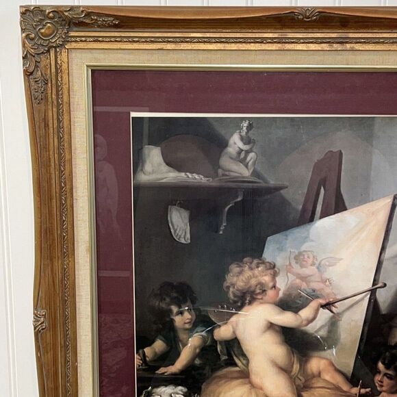 Print by Angelica Kauffmann Framed With Glass Front 30” X 25.5” - Picture 2 of 8